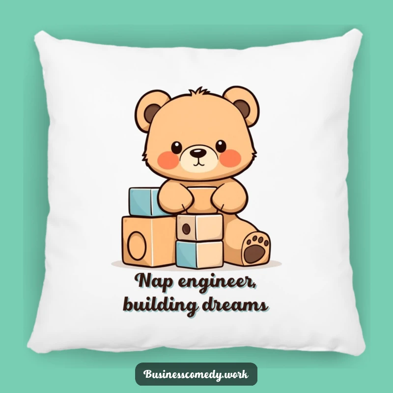 Funny Bear Cub Pillow - Cozy Focused Cub Cushion for Gifts