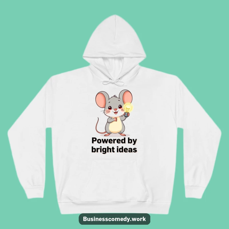 Funny Mouse Lightbulb Hoodie: Cozy Up with Bright Ideas