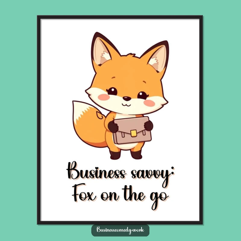 Free Printable Fox Business Goals Art - Funny Downloadable Decor for Office