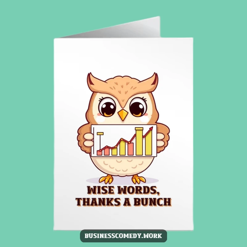 Free Printable Owl Thank You Card: Grateful Scholar Funny Downloadable Gift