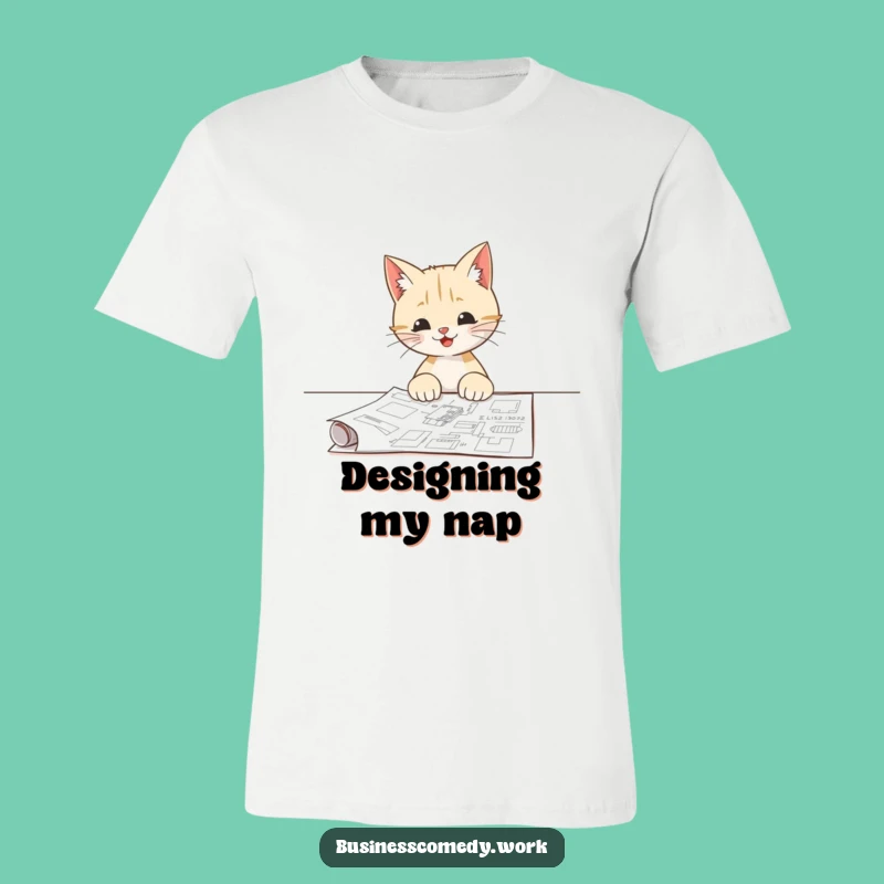 Funny Cat Blueprint T-Shirt: Meow-nificent Designs for You